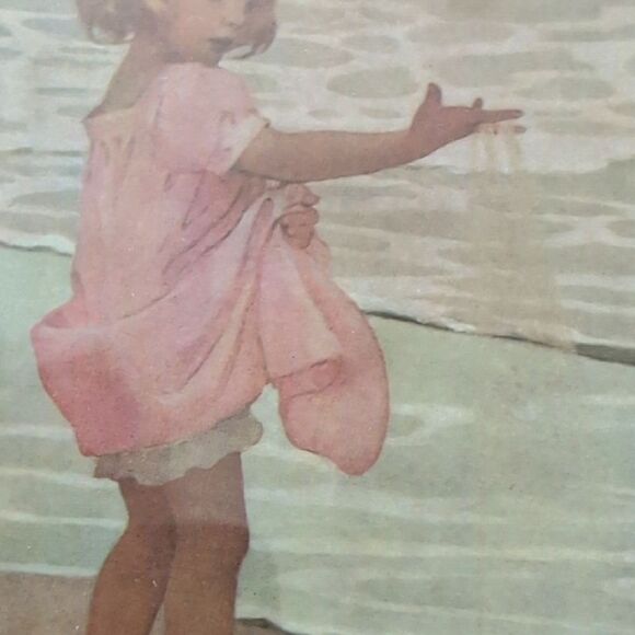 Framed Art Print "Little Drops Of Water" by Jessie Willcox Smith Vintage - Picture 4 of 14